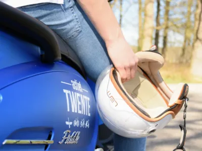 Vespa rijden in Twente