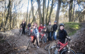 Stoer kinderfeestje: Mountainbike tocht