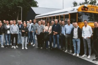 Bokbiertocht met de Amerikaanse Schoolbus