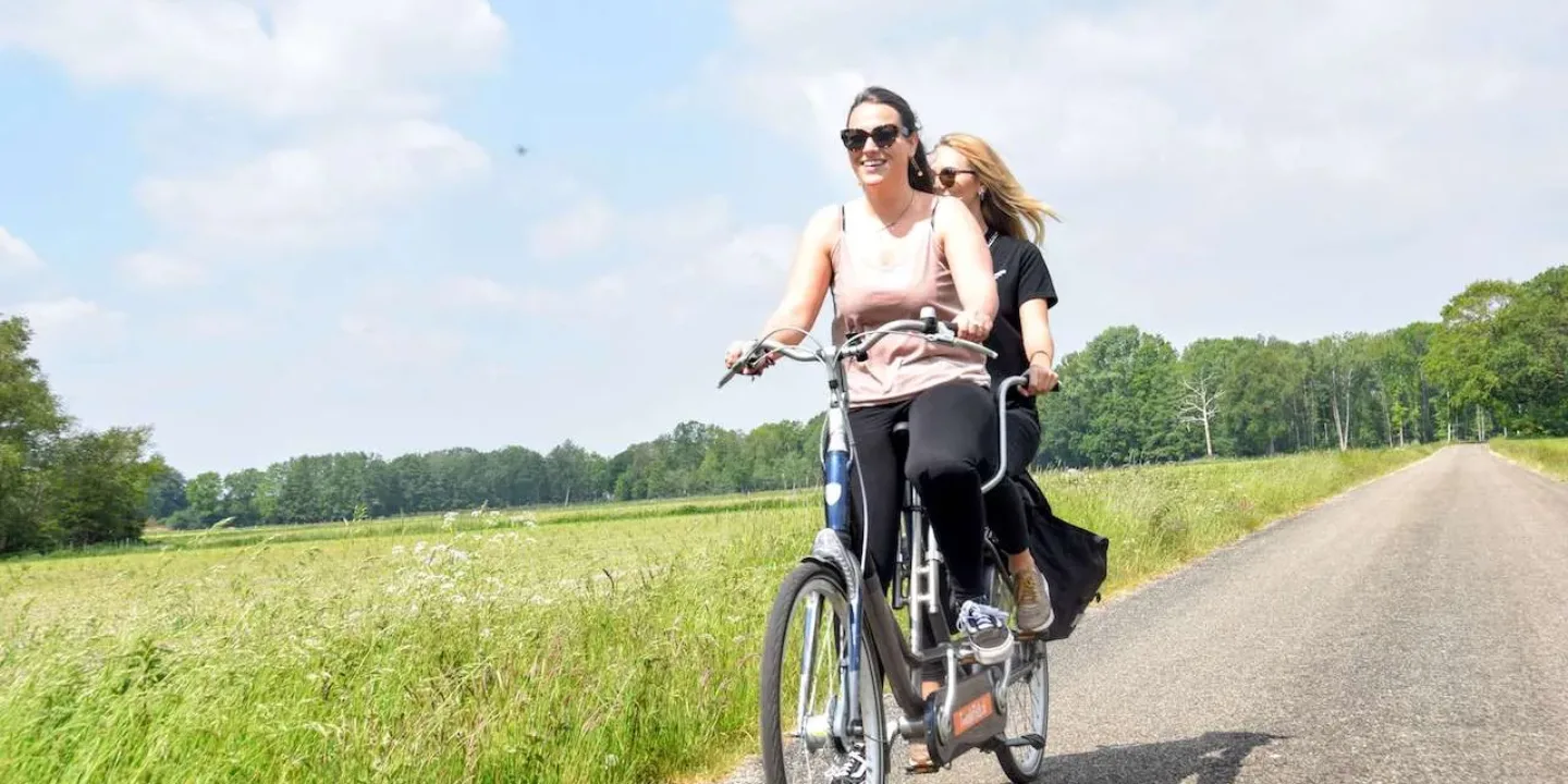 QR tocht op de tandem