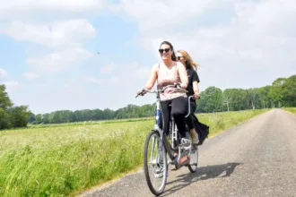 QR tocht op de tandem