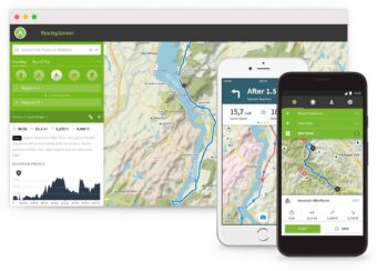 Komoot app fietsroutes op vakantie