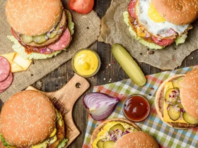 burger restaurant diverse hamburgers