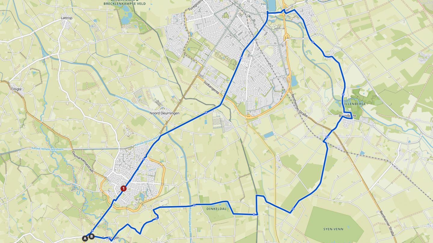 R29 – Nordhorn, Tierpark & Pier99 (kort, 33km)