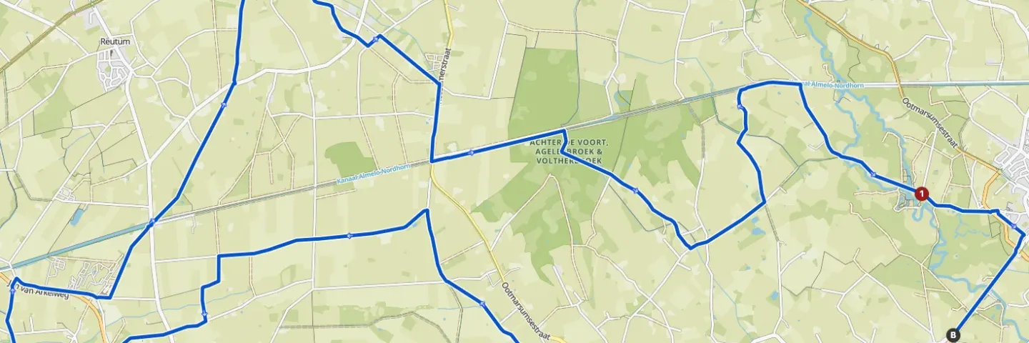 R23 – ’t Stift & Weerselo route (43km)