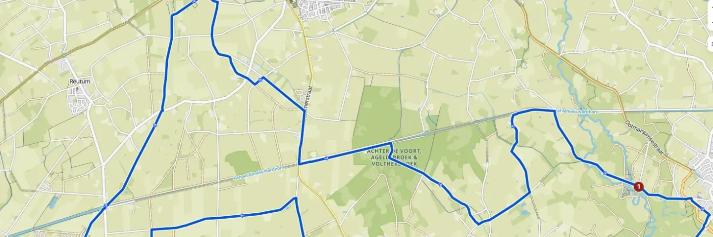 R23 – ’t Stift & Weerselo route (43km)