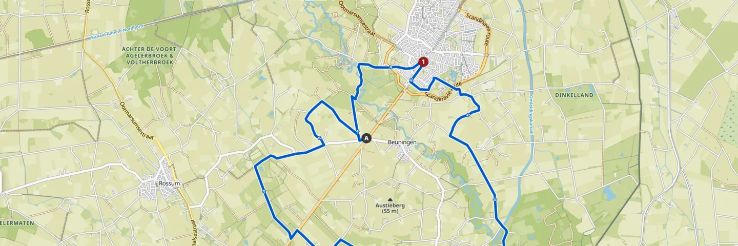 ANWB driewielroute Denekamp (23 km)