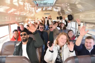 Dinertocht met de Amerikaanse schoolbus